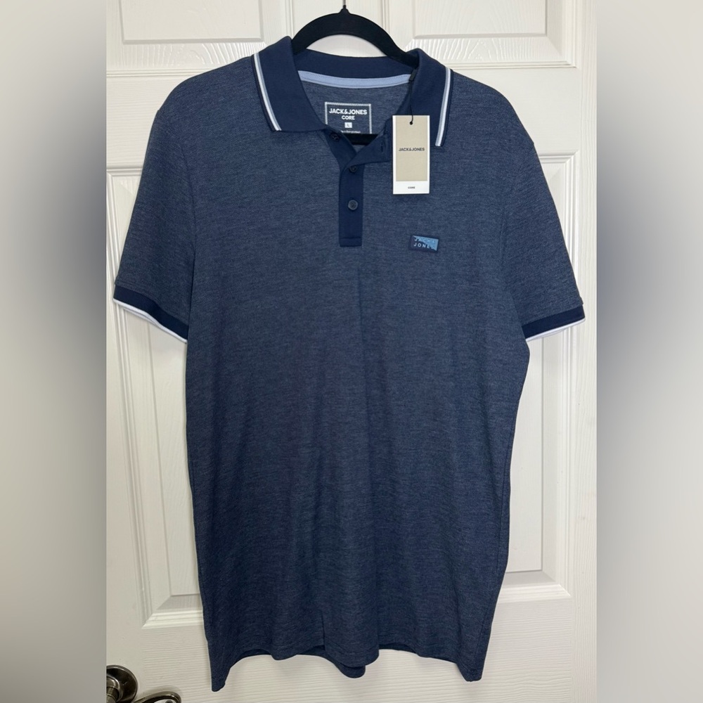 Jack & Jones Men's Dark Blue Polo Shirt